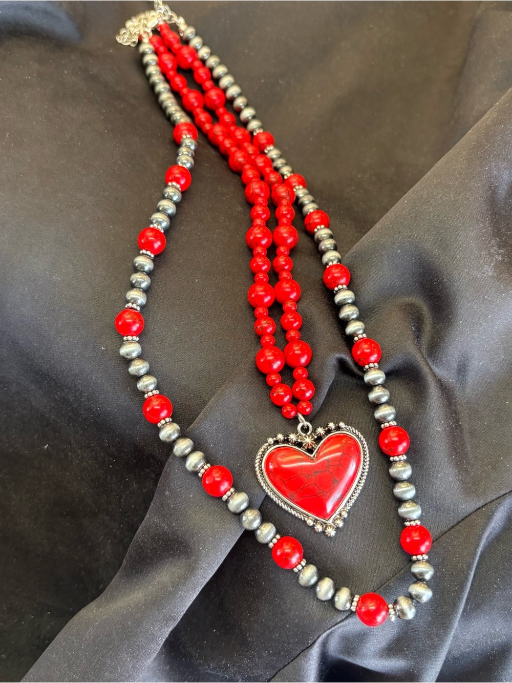 Red jewelry bundle